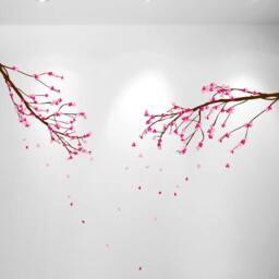 Large Wall Nursery Tree Branch Baby Decal Cherry Blossom Girl Flowers Art Decor #1281 - thumbnail 3