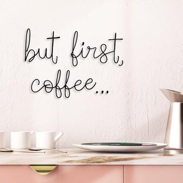 But First, Coffee.. - Wire Words Kitchen Decor Wall - image 1