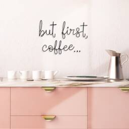 But First, Coffee.. - Wire Words Kitchen Decor Wall - thumbnail 3
