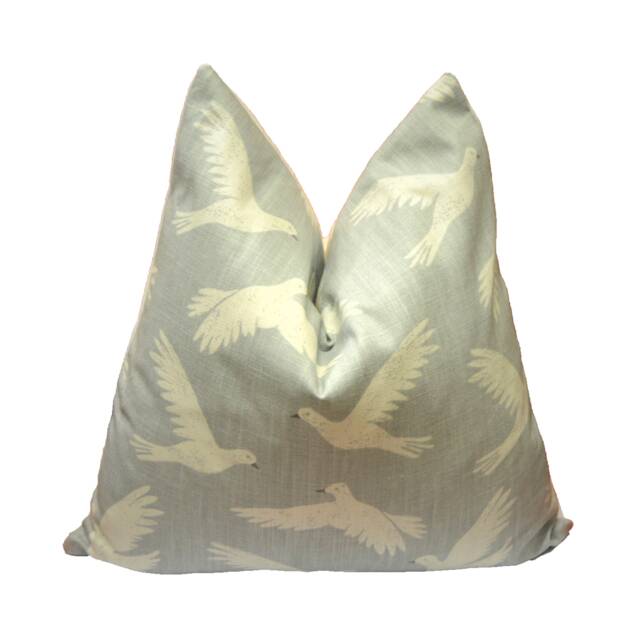 Sanderson - Paper Doves Mineral Cushion Cover Throw Pillow Designer Home Decor - image 1