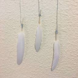 Dreamcatcher, Wall Hanging, Free Shipping, Boho, Boho Home Decor, Gray Dream Catcher, Large Decor - thumbnail 3