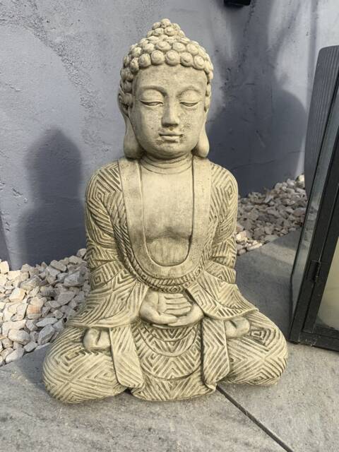 stone Garden Large Maze Robe Buddha Natural Gift Concrete Ornament - image 1