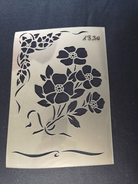 Flower Stencil, Flexible, Reusable, 125Micron, Wall Decor, Home Decor, Furniture Painting, Card Making, Craft Stencil From Bitofeverythingbyb