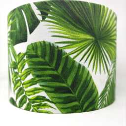 Palm Leaves Lampshade Green Tropical Style - thumbnail 4