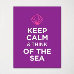 Keep Calm & Think Of The Sea - Any Location Available Fine Art Print Choice Color Purchase 3 Receive 1 Free - thumbnail 1