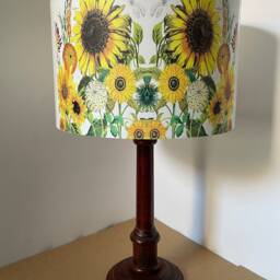 Sunflower Lampshade No2, Light Shade, Summer Meadow , Yellow Flowers, Fatta Da Mamma - thumbnail 2