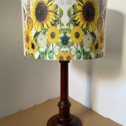 Sunflower Lampshade No2, Light Shade, Summer Meadow , Yellow Flowers, Fatta Da Mamma - thumbnail 3