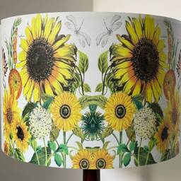 Sunflower Lampshade No2, Light Shade, Summer Meadow , Yellow Flowers, Fatta Da Mamma - thumbnail 4