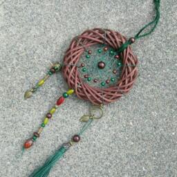 Woodland Dreamcatcher, Forest , Natur Inspired, Wallhanging Homedecor, Car Mirror Dreamcatcher - thumbnail 3