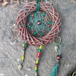 Woodland Dreamcatcher, Forest , Natur Inspired, Wallhanging Homedecor, Car Mirror Dreamcatcher - thumbnail 2