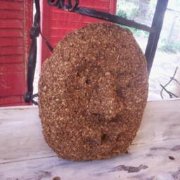 Sawdust Mask/African Mask/Unfinished Mask/Unfinished Wood Sawdust Mask/Fall Decor/Autume Decor/Fall Project/Autume Project/Craft Project - thumbnail 2