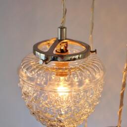 Falling Acorns Chandelier Hanging Pendant Lighting Fixture, Cascading Raspberry Shaped Glass Shades, Modern Bootsngus Lamps & Home Decor - thumbnail 3