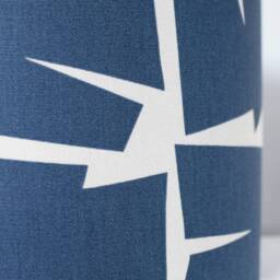 Blue Geometric Lampshade, Gold Or Silver Lining Option, Ceiling Lamp Base, 20cm To 50cm ??, Handmade By Vivid Shades - thumbnail 3
