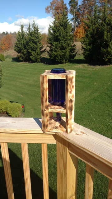 Wine Bottle Bird Feeder - image 1