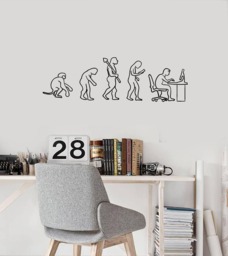 Gamer Evolution Vinyl Wall Decal Computer Game Gaming Art Room Stickers Mural - #2672Di - thumbnail 1