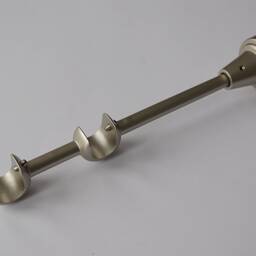 "Antique Silver Curtain Pole " - thumbnail 2