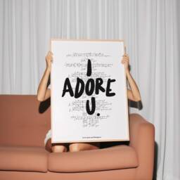Fred Again I Adore U Print, You Song Lyrics, Lyric Fred Again, Love Print, Again U Print - thumbnail 2