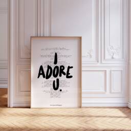 Fred Again I Adore U Print, You Song Lyrics, Lyric Fred Again, Love Print, Again U Print - thumbnail 1