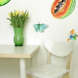 Wall Decals Butterflies 9-Set, Removable Furniture Decals, Home D??cor, Tile For Bathroom, Kitchen, Living Room - thumbnail 4