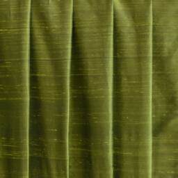 Olive Green Silk Dupioni Curtain Panels - Rod Pocket, Grommet, Box Pleat, Three Pinch Tab Top & Plain Ring Top - thumbnail 3