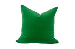 Kelly Green Velvet Pillow, Pea Cushion, Cotton Pillow - thumbnail 1