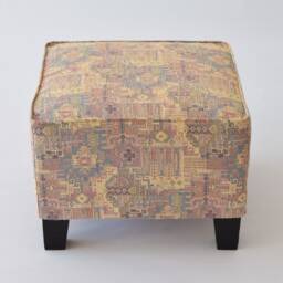 Ekenas Ottoman Cover F11 Tribal Bohemian Kilim Rug Ottoman Footstool Cover Tabouret Couverture Fu??hocker Abdeckung - thumbnail 2