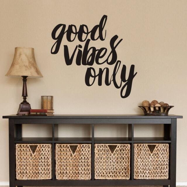 Good Vibes Only Wall Decal - Inspirational Quote, Living Room Decor, Typography Decal, Motivational 170 - image 1