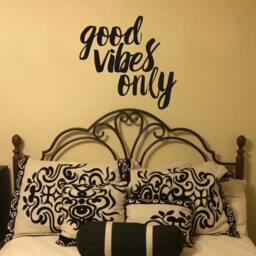 Good Vibes Only Wall Decal - Inspirational Quote, Living Room Decor, Typography Decal, Motivational 170 - thumbnail 2