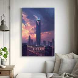 Riyadh Travel Print - Saudi Arabia, Poster, Home Decor, Gift Or Canvas - thumbnail 3