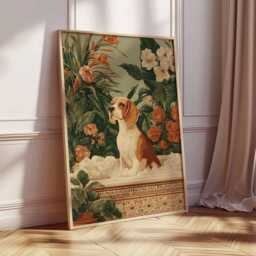 Beagle Poster, Dog Wall Art, Print, Cute Pet Decor, Animal Illustration, Lover Gift, Home Print - thumbnail 2