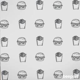 Burger & Fries Wall Decal Set Restaurant Food Sticker Designs - thumbnail 2