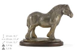 Percheron, Horse Wooden Base Statue, Limited Edition, Artdog - thumbnail 1