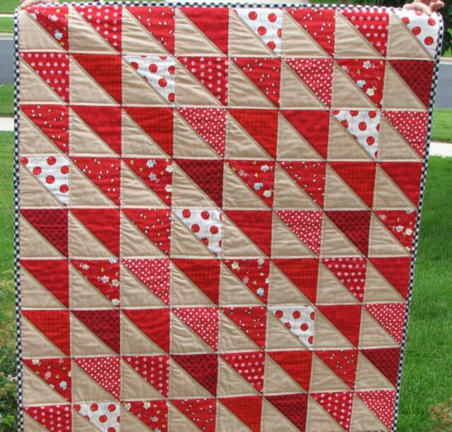 Modern Baby Quilt, Gender Neutral Bedding, Boy Crib 37x41, Shower Gift, Patchwork Quilt - image 1
