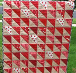 Modern Baby Quilt, Gender Neutral Bedding, Boy Crib 37x41, Shower Gift, Patchwork Quilt - thumbnail 1
