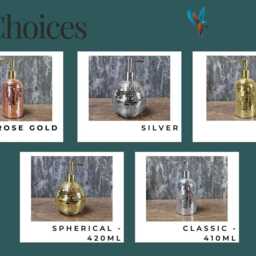 Mirror Ball Soap Dispenser - Hand-Finished Glass Disco Bathroom Decor - thumbnail 3