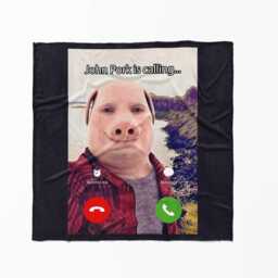 John Pork Towel - Custom Background Colour Funny Meme Design Viral Character Print Internet Trend Bathroom Decor Gift For Fans - thumbnail 3