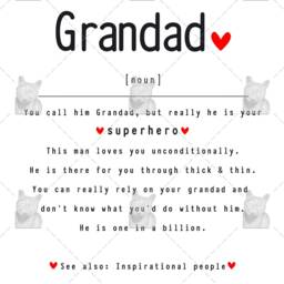 Grandad Definition Art Print, Sentimental Gift, Gift For Any Occasion, Birthday Appreciation - thumbnail 2