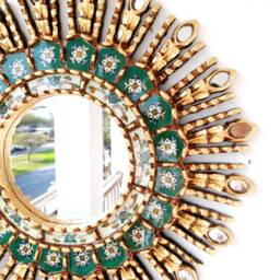"Peruvian Mirrors - ""Green Eye 45cm" - thumbnail 3