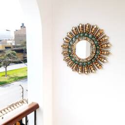 "Peruvian Mirrors - ""Green Eye 45cm" - thumbnail 2