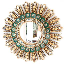 "Peruvian Mirrors - ""Green Eye 45cm" - thumbnail 1