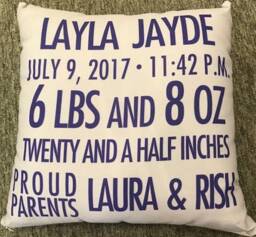 Pillow-Birth Announcement Ii - thumbnail 4