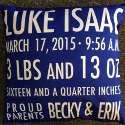 Pillow-Birth Announcement Ii - thumbnail 3