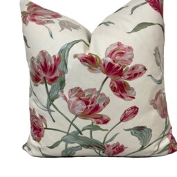 Colefax & Fowler Primavera Pink/Green Cushion Cover Pillow Double Sided - thumbnail 2