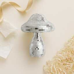 Mirrored Mosaic Disco Mushroom - Funky Retro Decor Personalised Option - thumbnail 4
