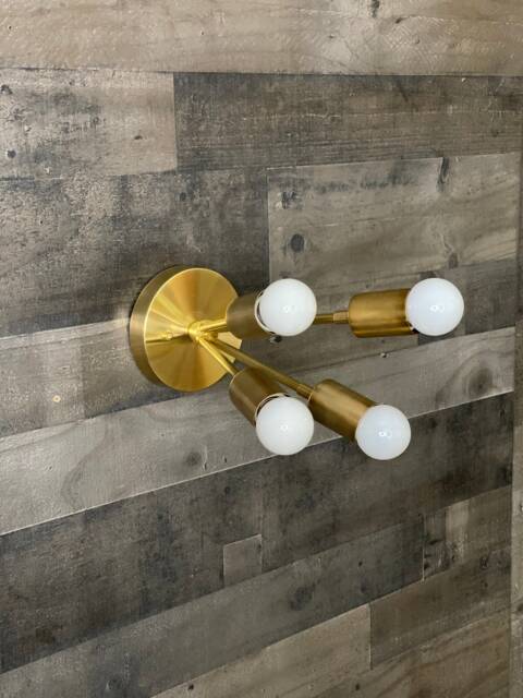 In Stock - Ships On The Same Day Kuzma 4 Light Modern Sputnik Mid Century Industrial Vanity Bathroom Sconce - image 1