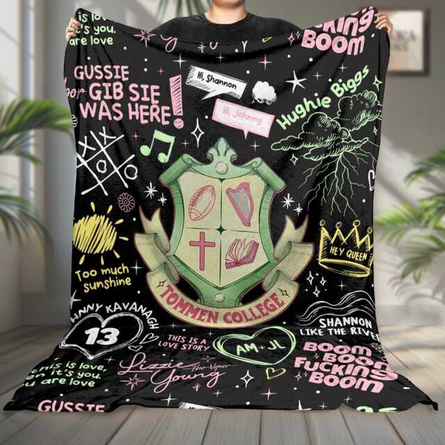 Boys Of Tommen Fleece Blanket, College Kavanagh 13 Decor, Gift For Book Lover - image 1