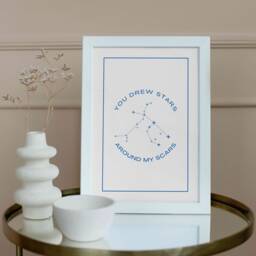 Folklore Style Wall Art - Cardigan Print Minimal Lyric Poster Bejeweled Shimmer Seven - thumbnail 2