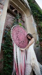 Dream Catcher Wall Hanging, Large Dream Catcher, Crochet - thumbnail 1