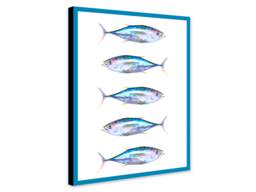Tuna Fish - Kitchen Wall Art Wrapped Framed Canvas Rolled Photo/Poster Print - thumbnail 1