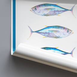 Tuna Fish - Kitchen Wall Art Wrapped Framed Canvas Rolled Photo/Poster Print - thumbnail 3